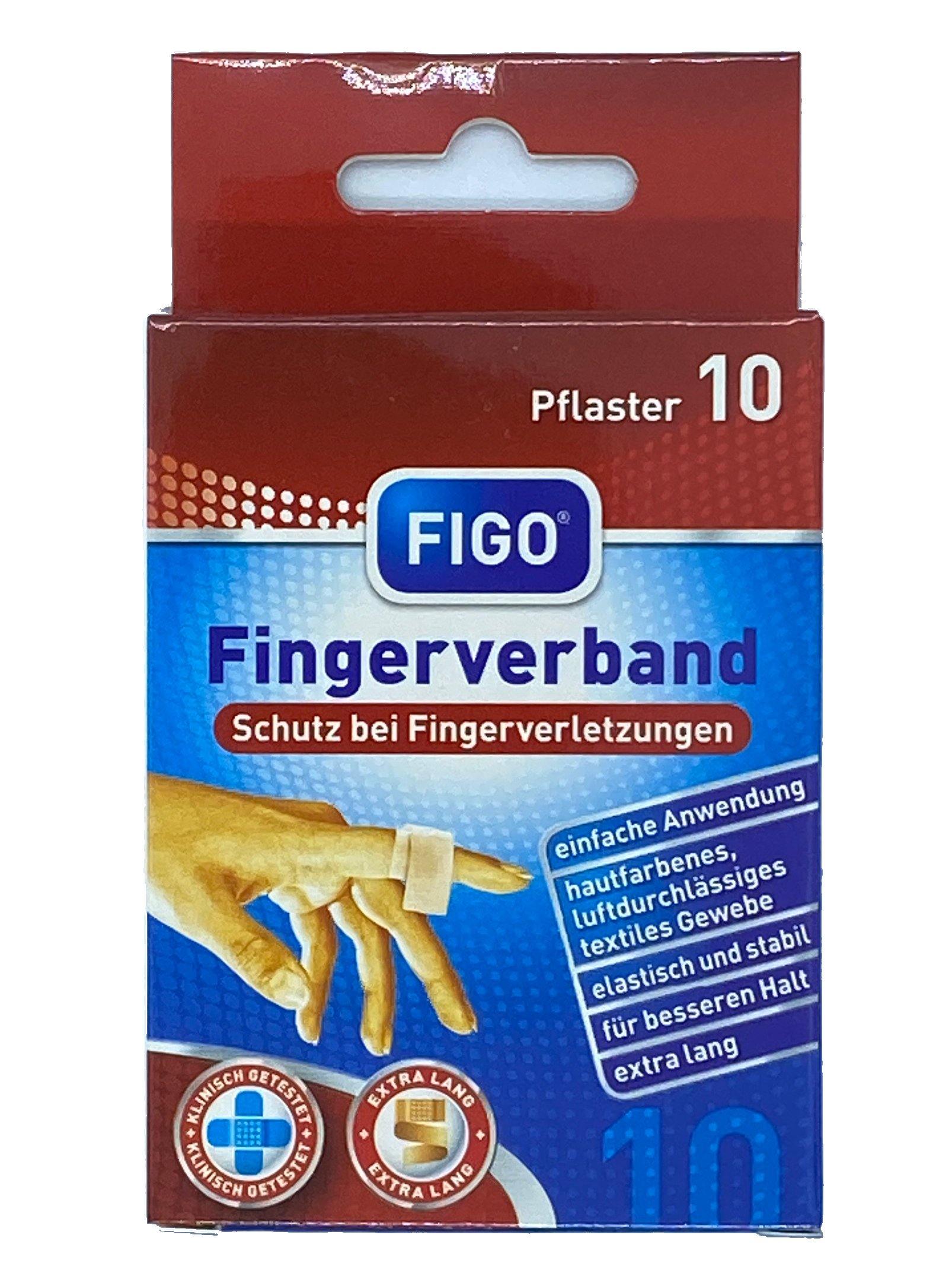 FIGO 3x10 Stück Fingerverband Set Pflaster elastisch stabil Finger Verband  Pflaster Set –